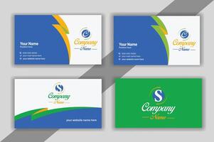 Modern, layout Simple professional creative business card and name card, layout in square size. horizontal clean template design. vector