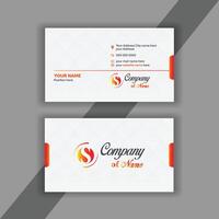 Modern, professional creative business card and name card, layout in square size. horizontal clean template design. vector