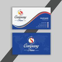 Modern, layout Simple professional creative business card and name card, layout in square size. horizontal clean template design. vector