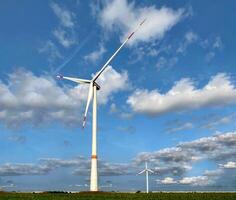 Wind power plants - wind power plants for generating electricity photo