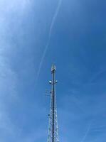 A base station in radio communications, mobile communications tower, is a system complex of transceiver equipment that provides centralized maintenance of a group of terminal subscriber devices photo