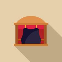 Theater stage with red curtains is waiting for its time to shine vector
