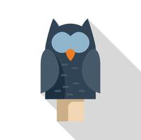 Owl hand puppet is standing on stage for a show vector