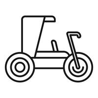 Pedal go kart with canopy providing shade for driver vector