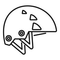 Climbing helmet providing safety for climbers with adjustable headband vector
