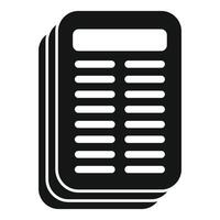 Stack of paper forms with text presenting important information vector