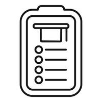 Clipboard showing checklist with checkboxes for task management and business planning vector