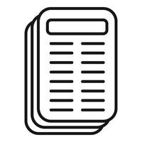 Stack of paper forms is representing bureaucracy and paperwork vector