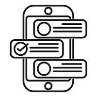 Smartphone showing completed tasks on checklist app vector
