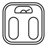 Bathroom scale icon representing weight loss and body mass index vector