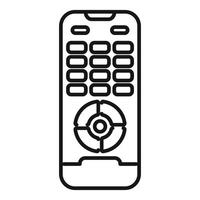 Remote control showing concept of watching television vector