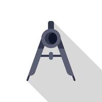 Compass drawing instrument creating circles and arcs vector