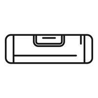 Construction level tool icon showing horizontal measurement vector