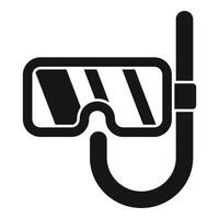 Diving mask and snorkel for exploring underwater world vector