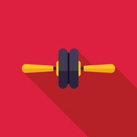 Ab roller icon representing working out and exercise vector