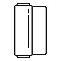 Paper roll icon showing a roll of paper being used for printing vector