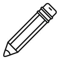 Pencil icon representing drawing and writing tools vector