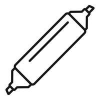 Double sided marker pen emphasizing important information vector