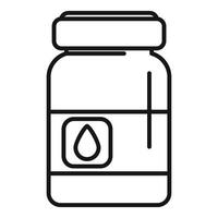 Ink bottle drawing with drop icon for printing vector