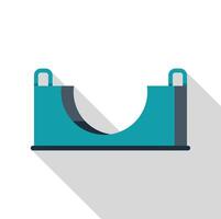 Skateboard ramp providing hours of fun and entertainment vector
