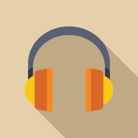 Modern wireless headphones with noise cancelling feature vector