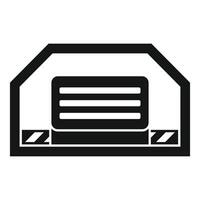 Big data center with servers processing information vector