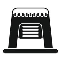 Big data center mining cryptocurrency farm icon vector