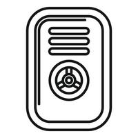 Modern safebox with combination lock protecting valuables vector