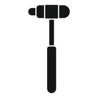 Reflex hammer icon showing neurology and neurologist vector