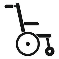 Wheelchair side view icon representing disability and accessibility vector