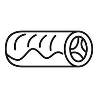 Turkish delight loukum roll with pistachio nuts showing on white background vector