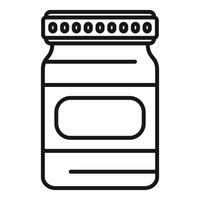 Empty jar with blank label for branding and packaging design vector