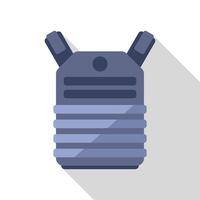 Bulletproof vest providing protection from firearm projectile vector