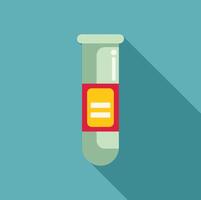 Laboratory test tube containing medical sample for analysis vector