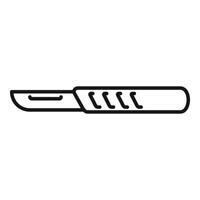 This simple black and white illustration of a scalpel is perfect for medical projects vector