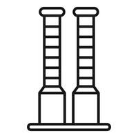 Line drawing of a factory polluting the environment vector