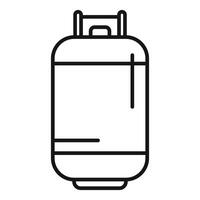Gas cylinder container providing portable energy storage solution vector