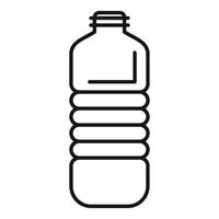 Plastic bottle icon representing storing water or juice vector