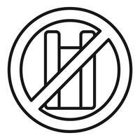 Banning thin polyethylene package, reducing global warming concept vector