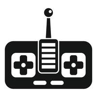 Radio control toy with antenna using cross buttons for direction vector