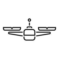 Drone flying with camera taking photos and videos vector