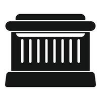 Ancient greek building with columns representing classical architecture vector