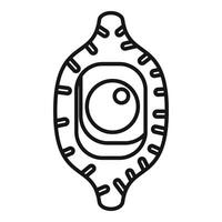 Smart home security camera monitoring system icon vector