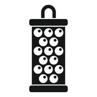 Black cylinder aquarium aerator for increasing oxygen level in water vector