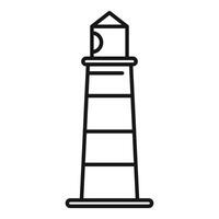 Minimalist lighthouse icon representing safety and guidance at sea vector