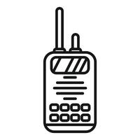 Portable radio transceiver transmitting information vector