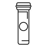 Medical test tube icon representing laboratory analysis vector