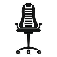 Modern office chair providing comfortable support while working vector