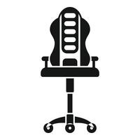 Modern gaming chair with ergonomic backrest for comfortable sitting vector