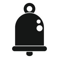 Black and white bell icon signalling an event is approaching vector